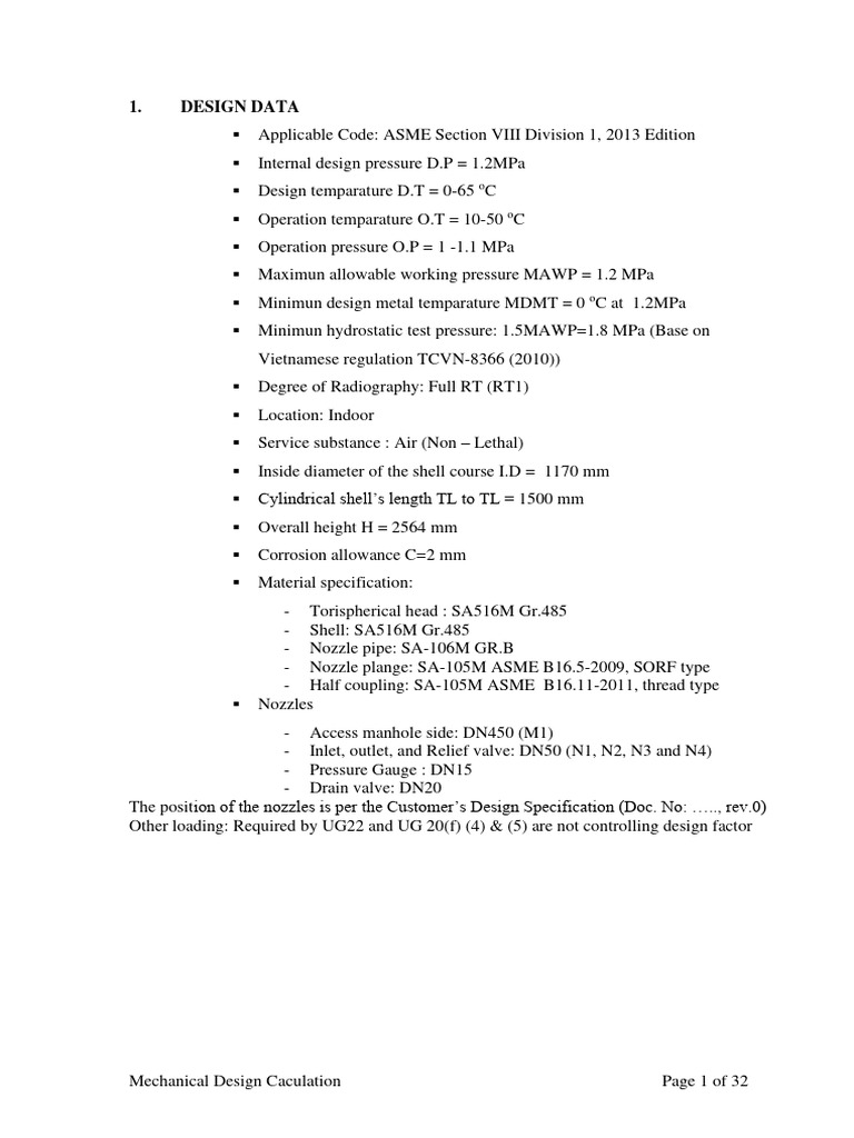 CACULATION 2M3 Rev 10 | PDF | Pressure | Gases