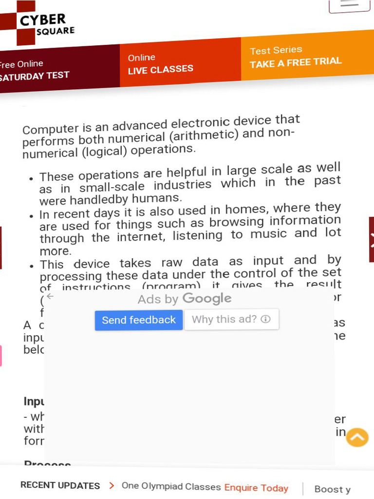 Fundamental of Computer CH | PDF