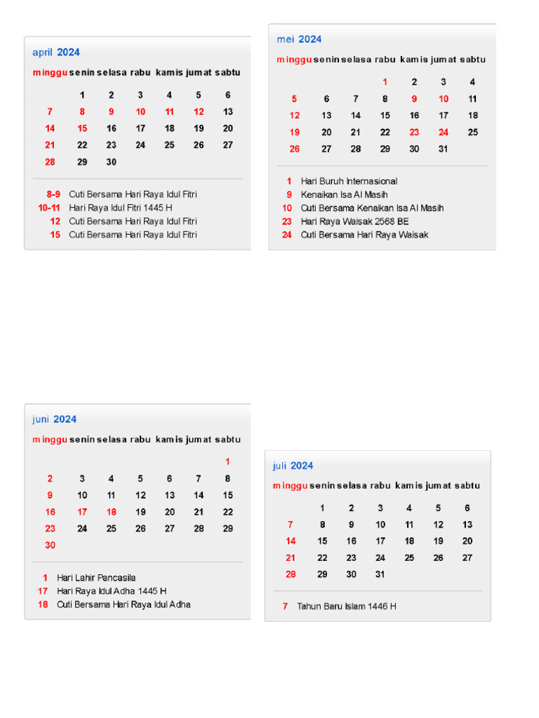 Kalender 2025 PDF