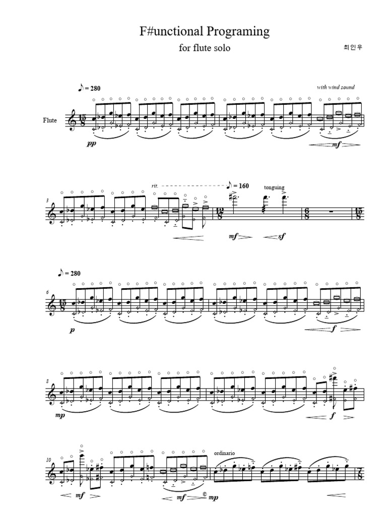 F#unctional Programing For Flute Solo | PDF