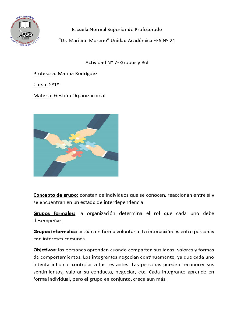 Clase 7 - Gestion - o - Sec - 1 | PDF | Crecimiento personal y ...