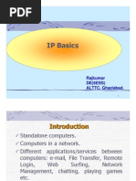 IP Basics: Rajkumar DE (5ESS) ALTTC, Ghaziabad