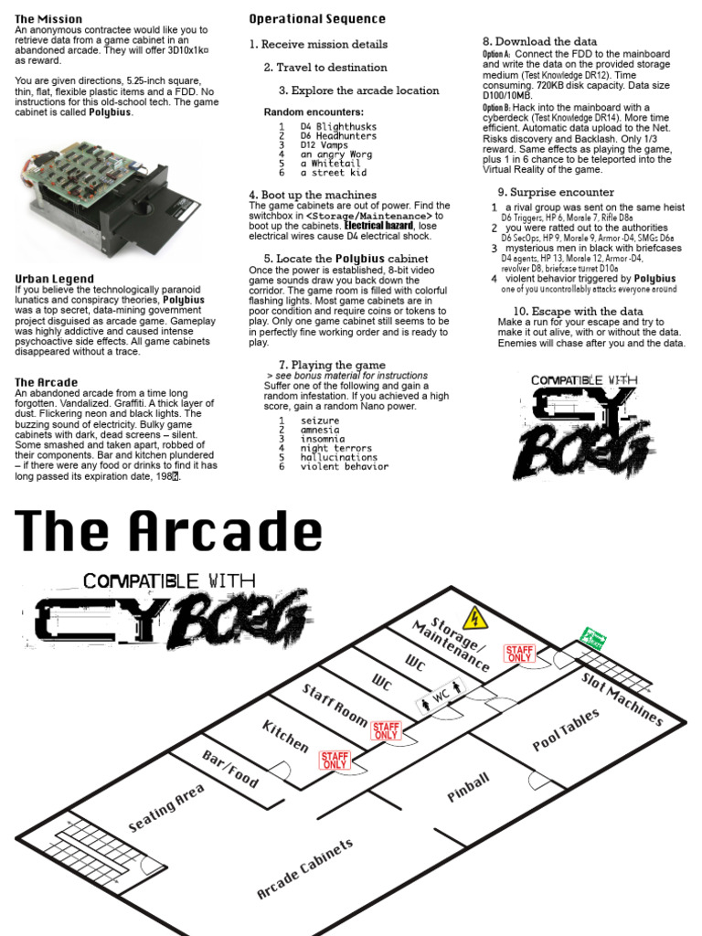 Data Retrieval Mission in Abandoned Arcade | PDF