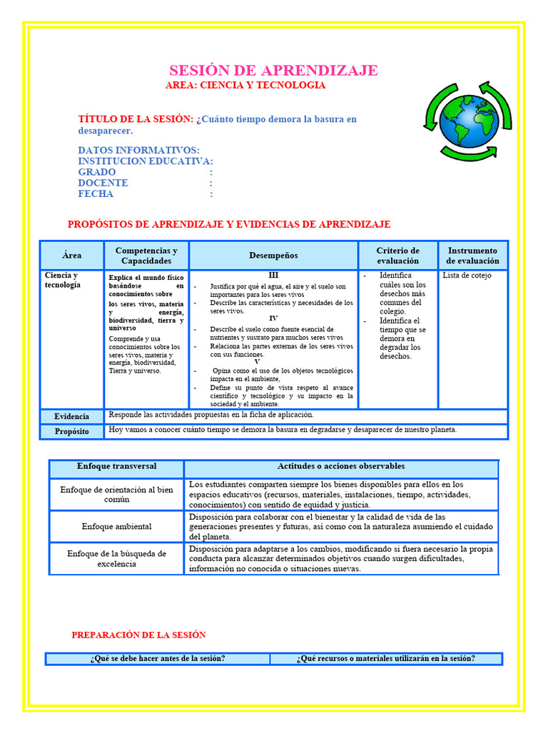 Tiempo de degradación de la basura | PDF | Residuos | Evaluación