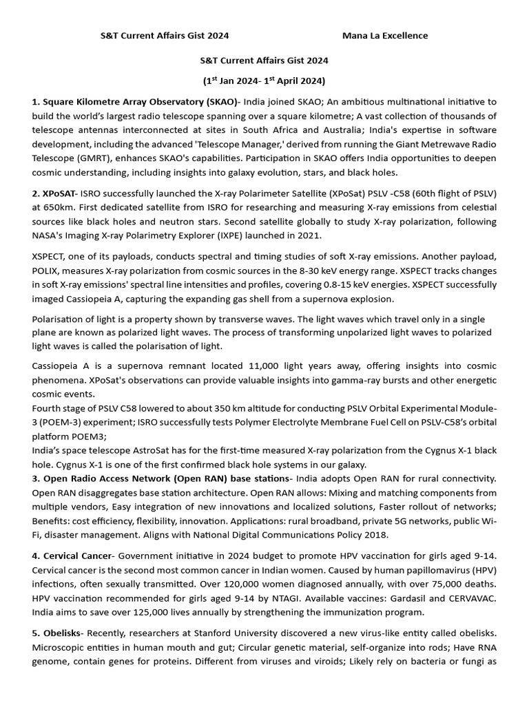 2024 s t current affairs jan march pdf solar wind