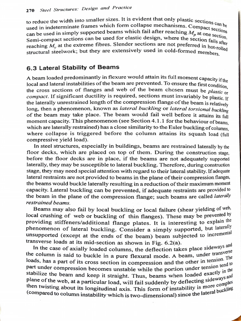 Lateral Stability in Beam Design | PDF | Buckling | Beam (Structure)