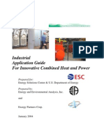 Industrial Application Guide for Innovative Combined Heat and Power; EEA Energy and Environmental Anaylsis and Exergy Partners Group, Jan'2004