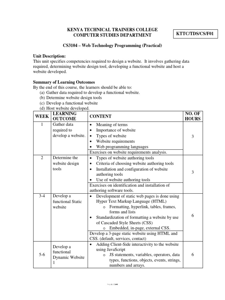 Web Technology-1 | PDF | World Wide Web | Internet & Web