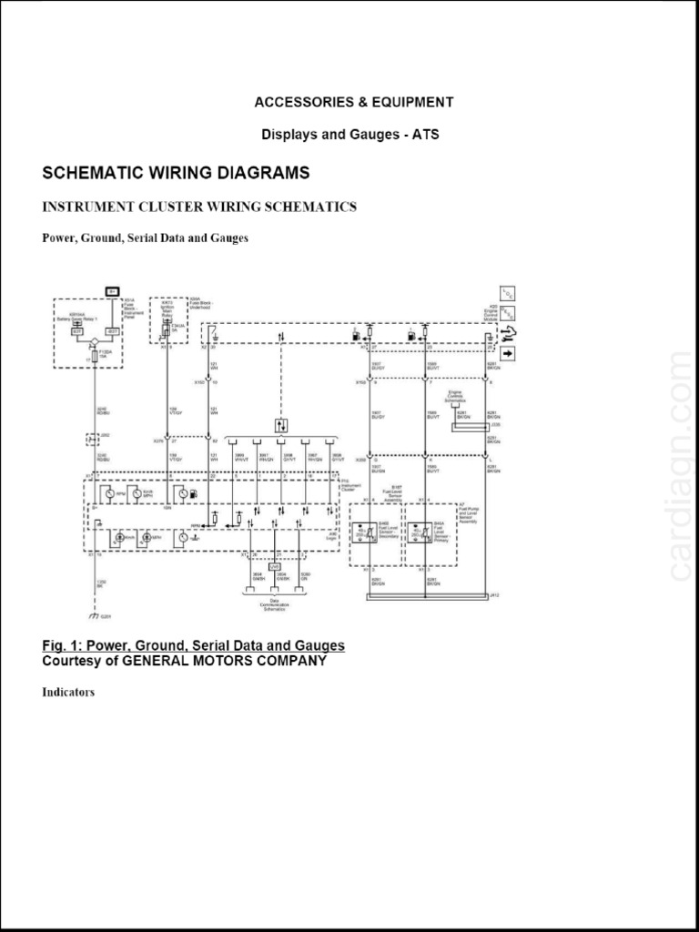 2013 2017 cadillac ats ats v displays and gauges pdfs free online pdf