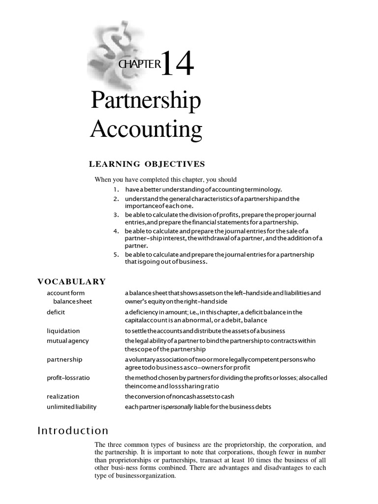 Partnership Accounting Essentials | PDF | Debits And Credits | Equity ...