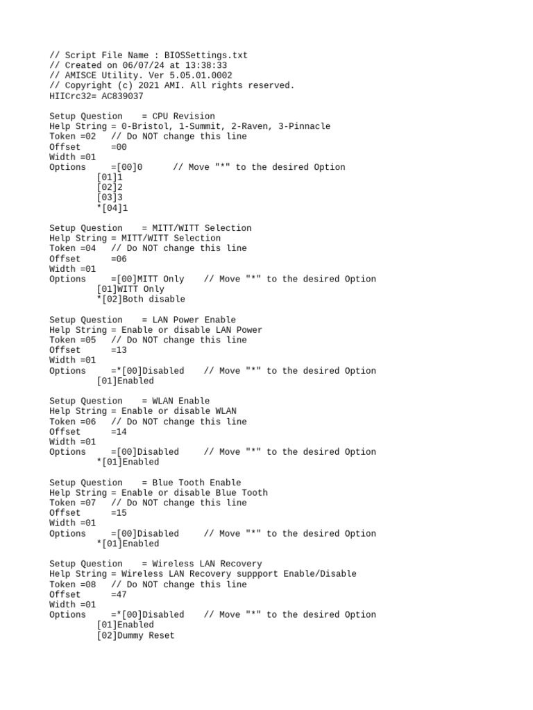 Bios Settings | PDF | Graphics Processing Unit | Computer Architecture