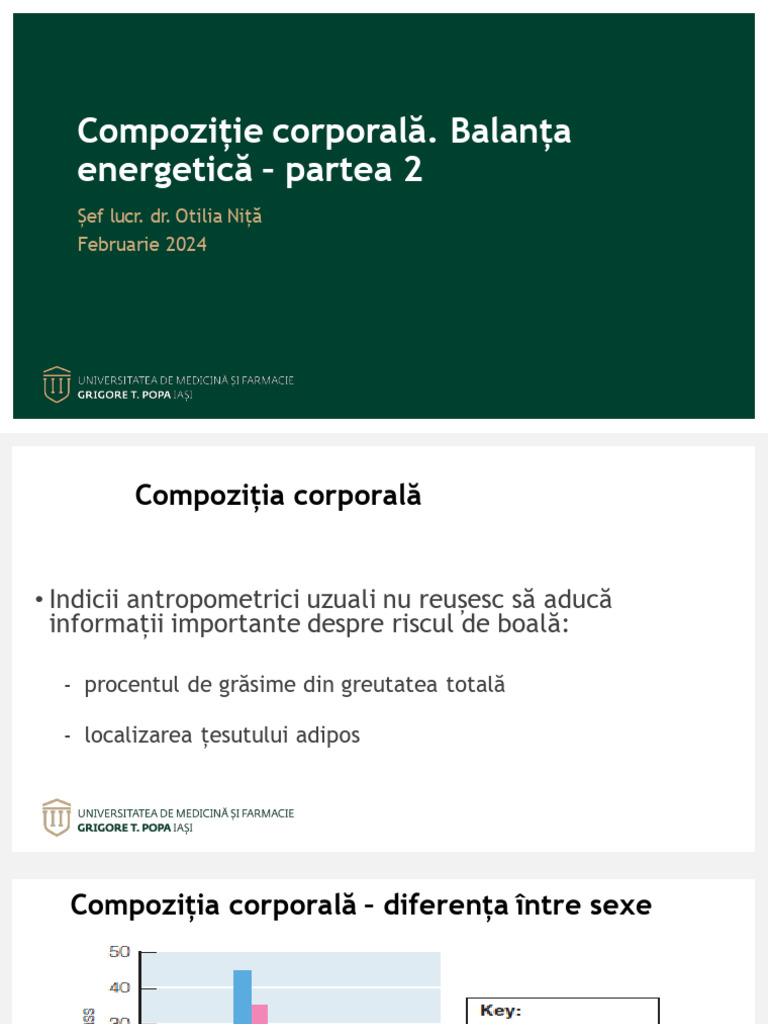Curs 2 - Compozitie Corporala. Balanta Energetica. | PDF