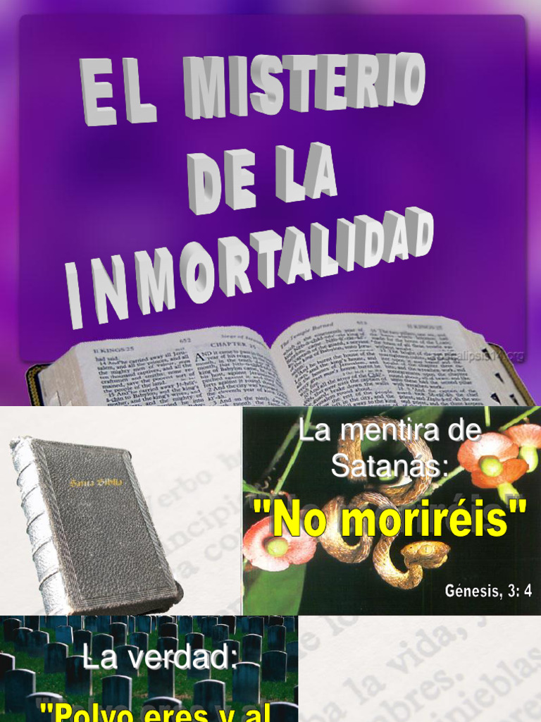 La Verdad sobre la Inmortalidad del Alma | PDF | Cristo (título) | Pecado