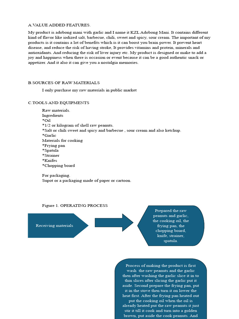 Chapter 2 Business Plan | PDF | Cooking | Garlic