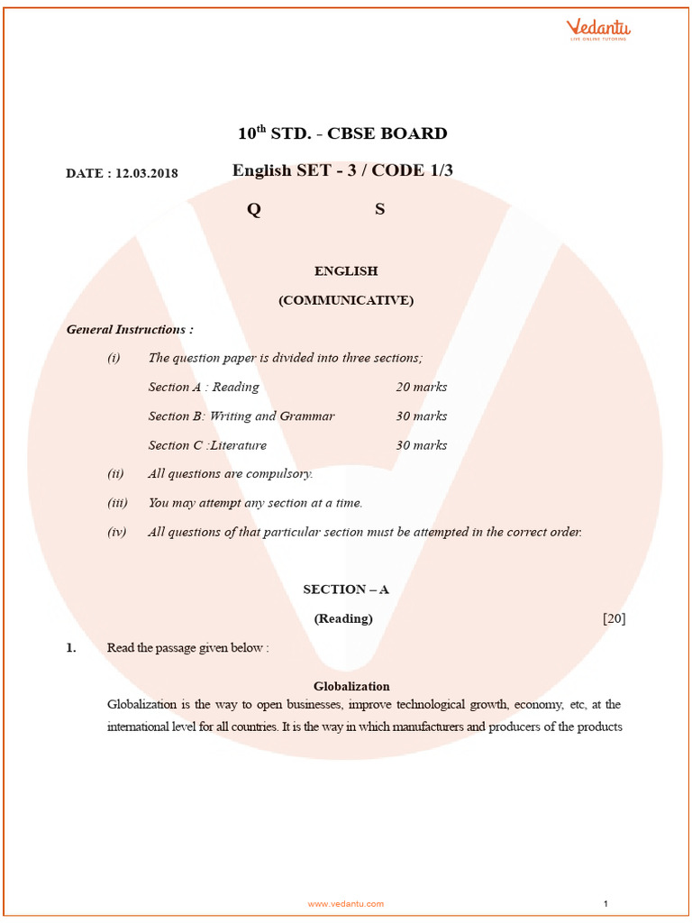 ALL IN ONE ENGLISH COMMUNICATIVE CLASS 10 PDF DOWNLOAD TERM 1 visual data 7