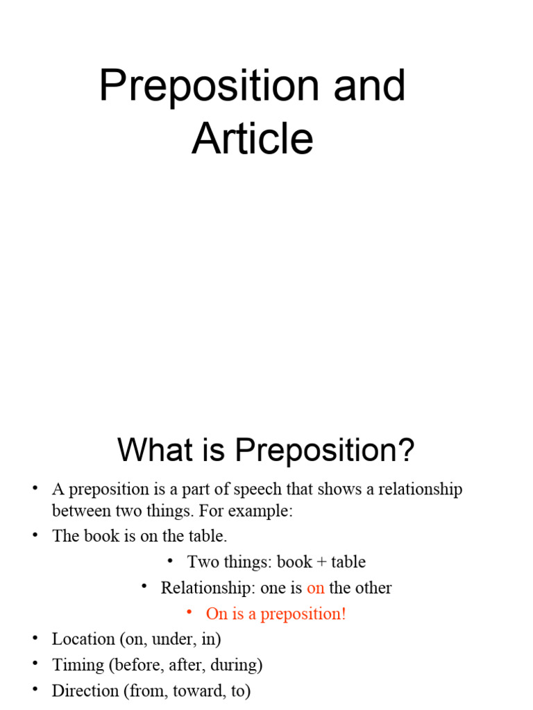 Week Three Prepositions Etc | PDF | Preposition And Postposition | Noun