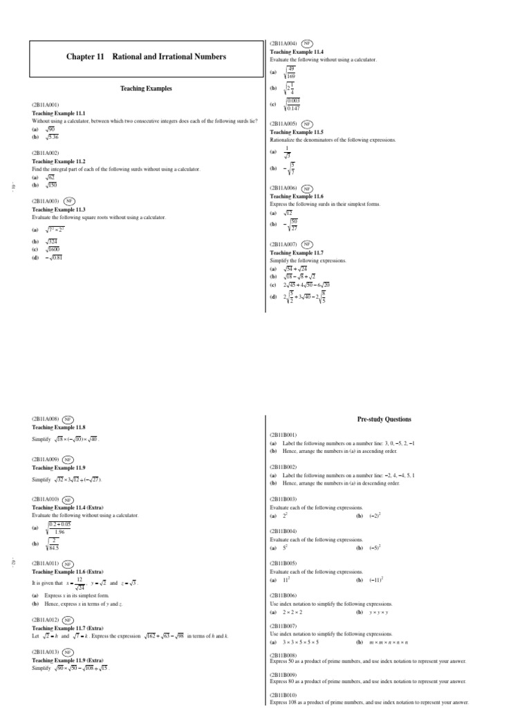 Rational and Irrational Numbers Guide | PDF | Rational Number | Numbers