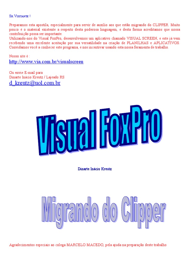 Visual FoxPro - Comandos e Funções | PDF | Programação de computadores ...