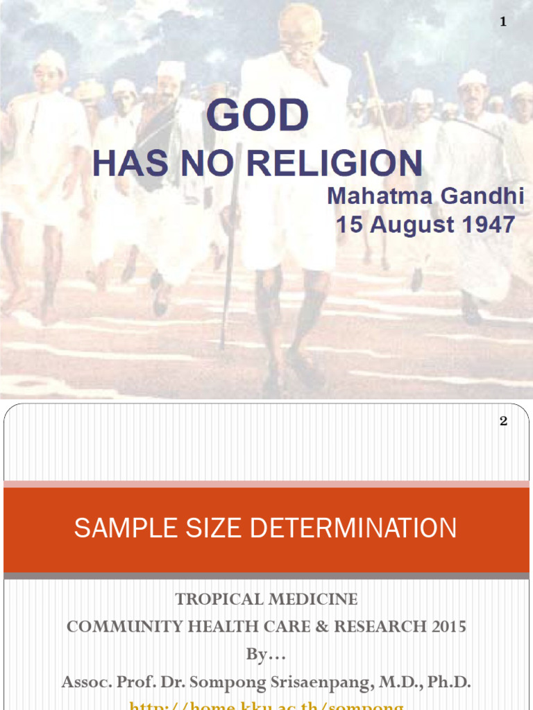 Sample Size Determination in Research | PDF | Sampling (Statistics ...