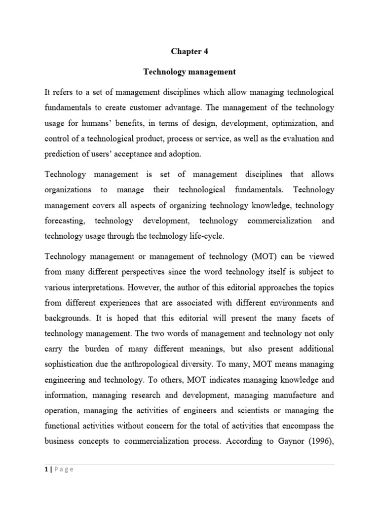 Understanding Technology Management | PDF | New Product Development ...