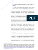 SIMONDON, Gilbert. Objeto Tecnico Abstrato e Objeto Tecnico Concreto in Do Modo de Exist en CIA Dos Objetos Tecnicos