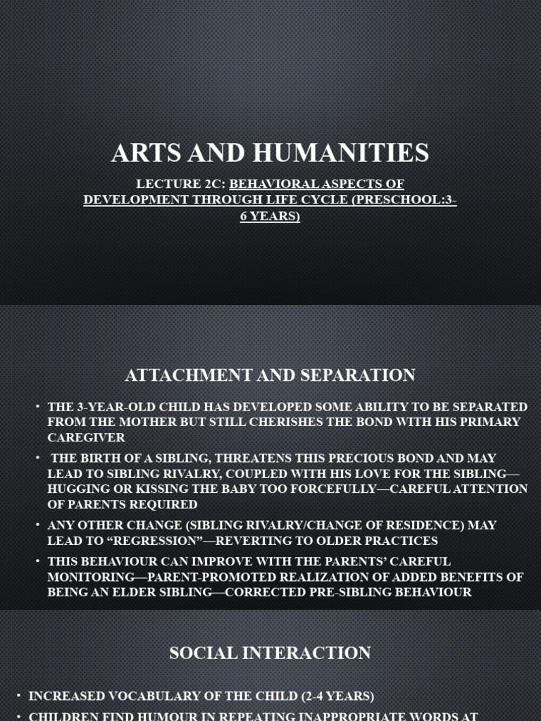 Lecture 2C (Development Through Preschool) | PDF | Autism Spectrum ...