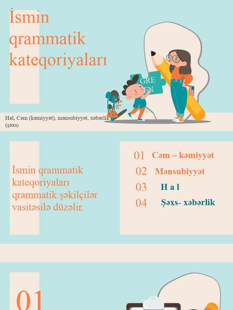 İsmin Qrammatik Kateqoriyaları | PDF
