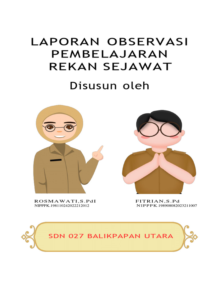Laporan Observasi Rekan Guru Sejawat Rosma | PDF | Karier & Perkembangan