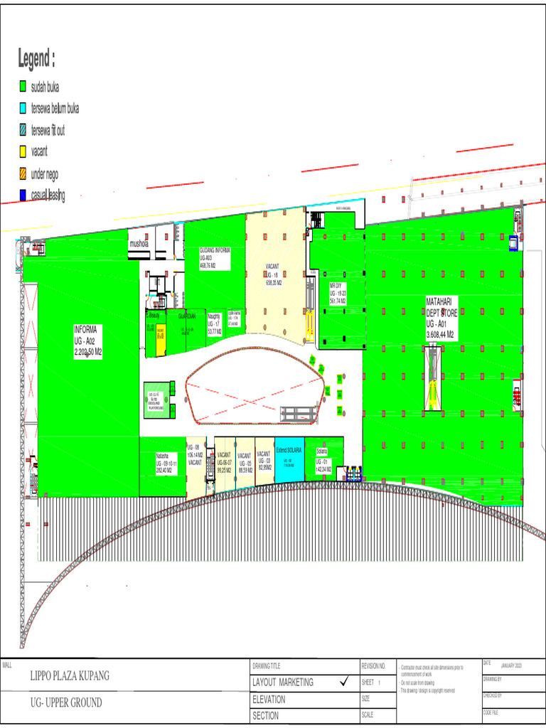 Lippo Plaza Kupang UG Layout | PDF