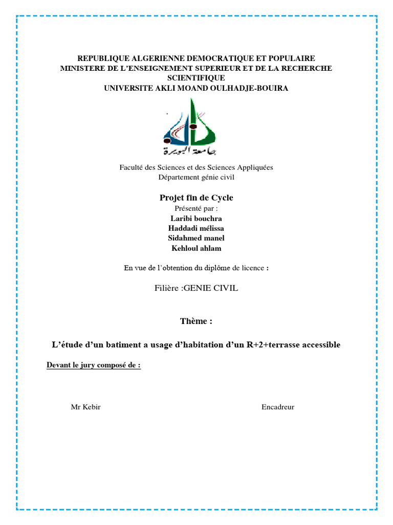 Projet de bâtiment R+2 en génie civil | PDF | Résistance des matériaux ...