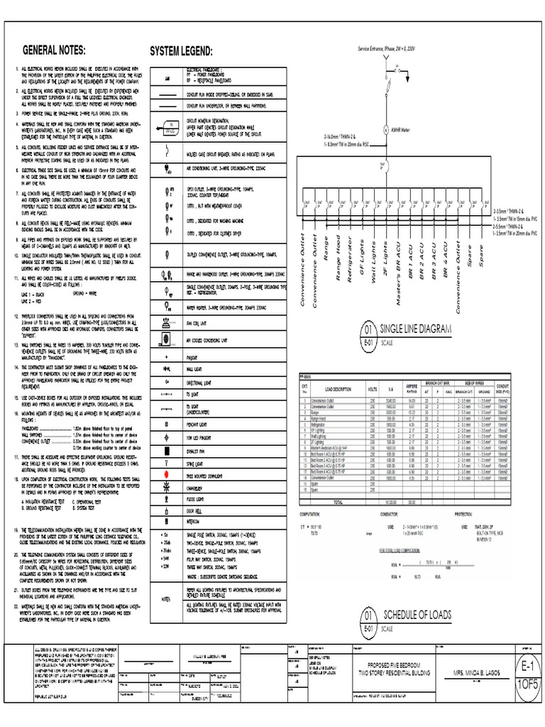 Lagos-Residence Electrical Plans 0522024 | PDF | Local Government Areas ...