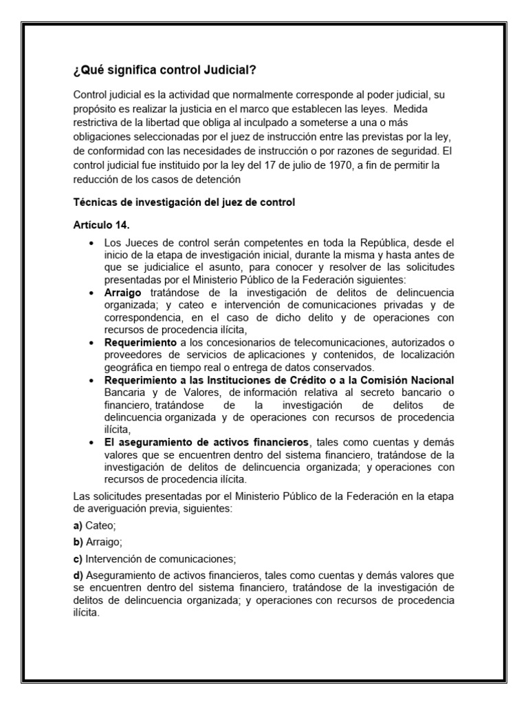 Control Judicial Descargar Gratis Pdf Juez Secreto Bancario