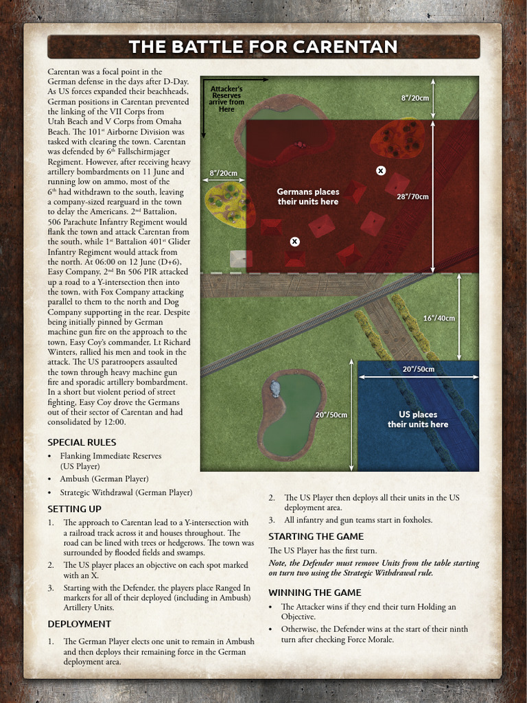 The Battle For Carentan | PDF | Military Science | Battles