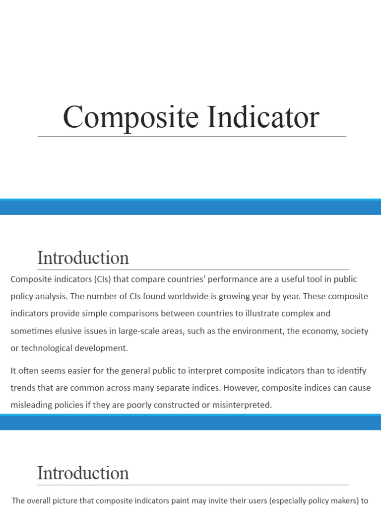 Understanding Composite Indicators | PDF | Human Development Index