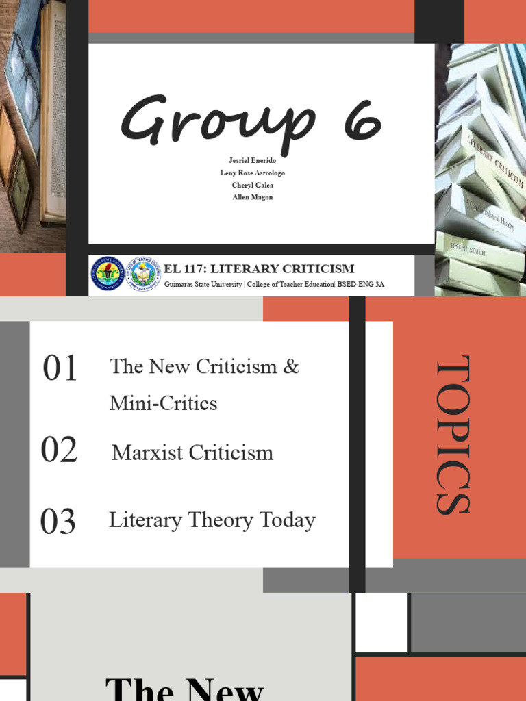 Group Vi-Literary Criticism | PDF | Marxism | Karl Marx