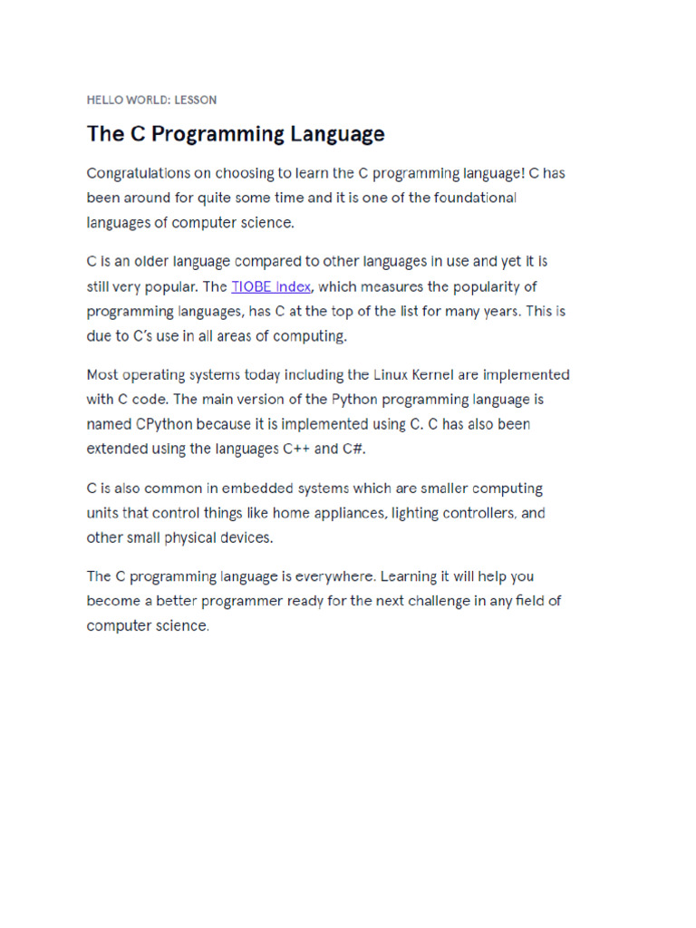 C Notes | PDF