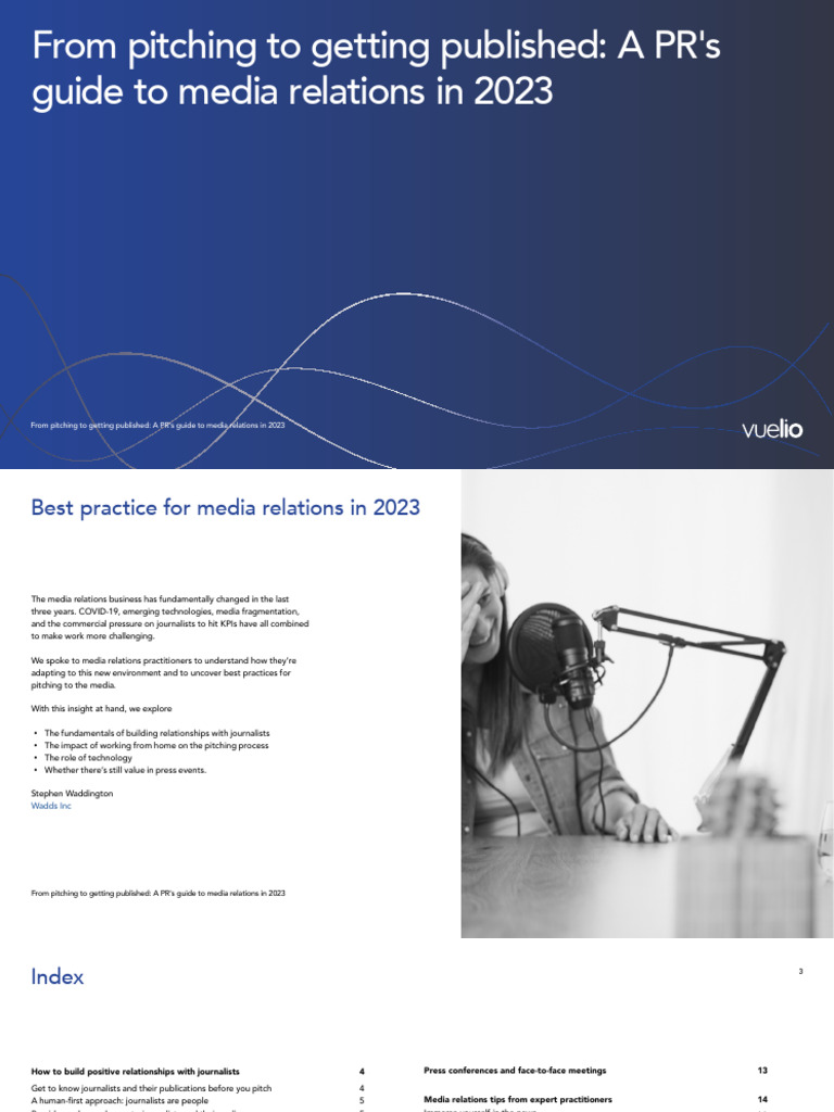 From Pitching To Getting Published A PRs Guide To Media Relations in ...
