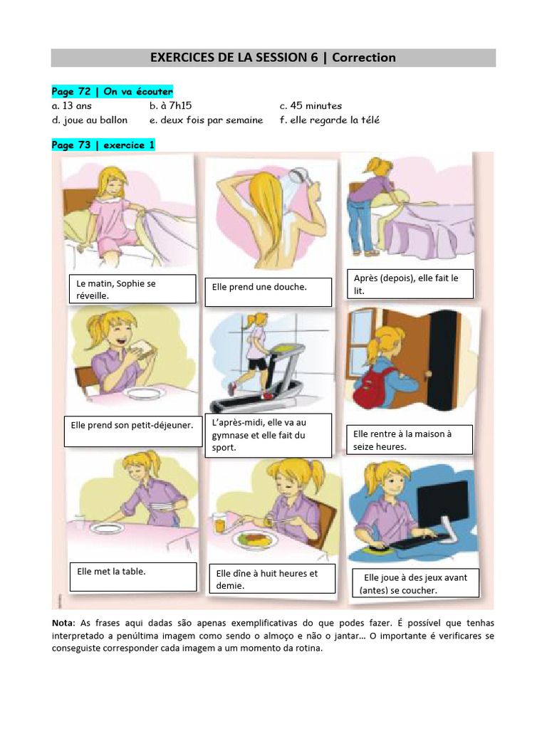 Correction des exercices de la session 6 | PDF