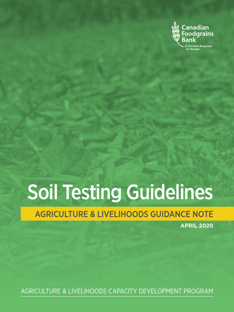 Soil Testing Guidelines for Farmers | PDF | Soil | Fertilizer