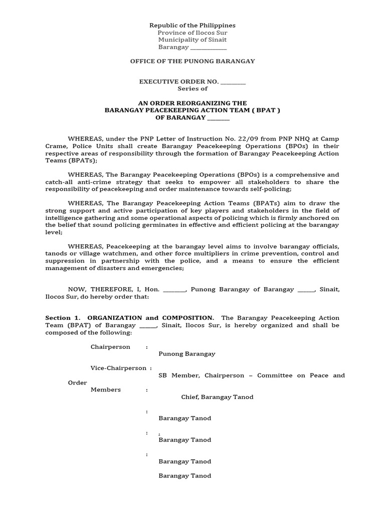 Barangay peacekeeping action team download free pdf police