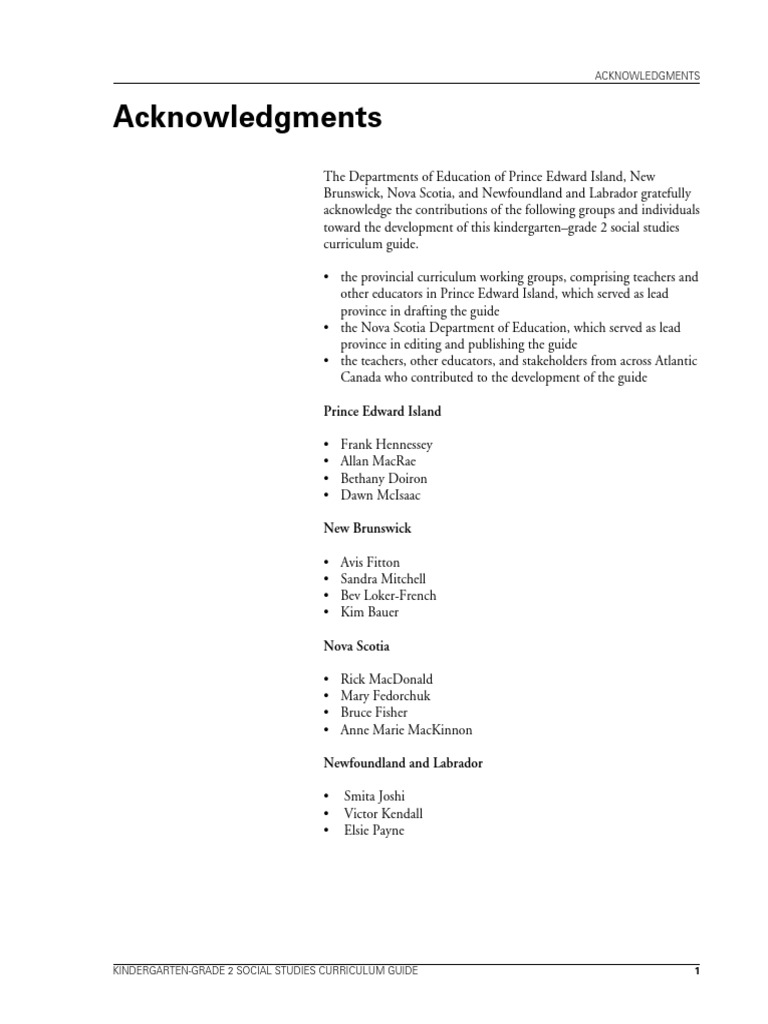 Social studies grade 1 to grade 2 curriculum guide 2004 pdf