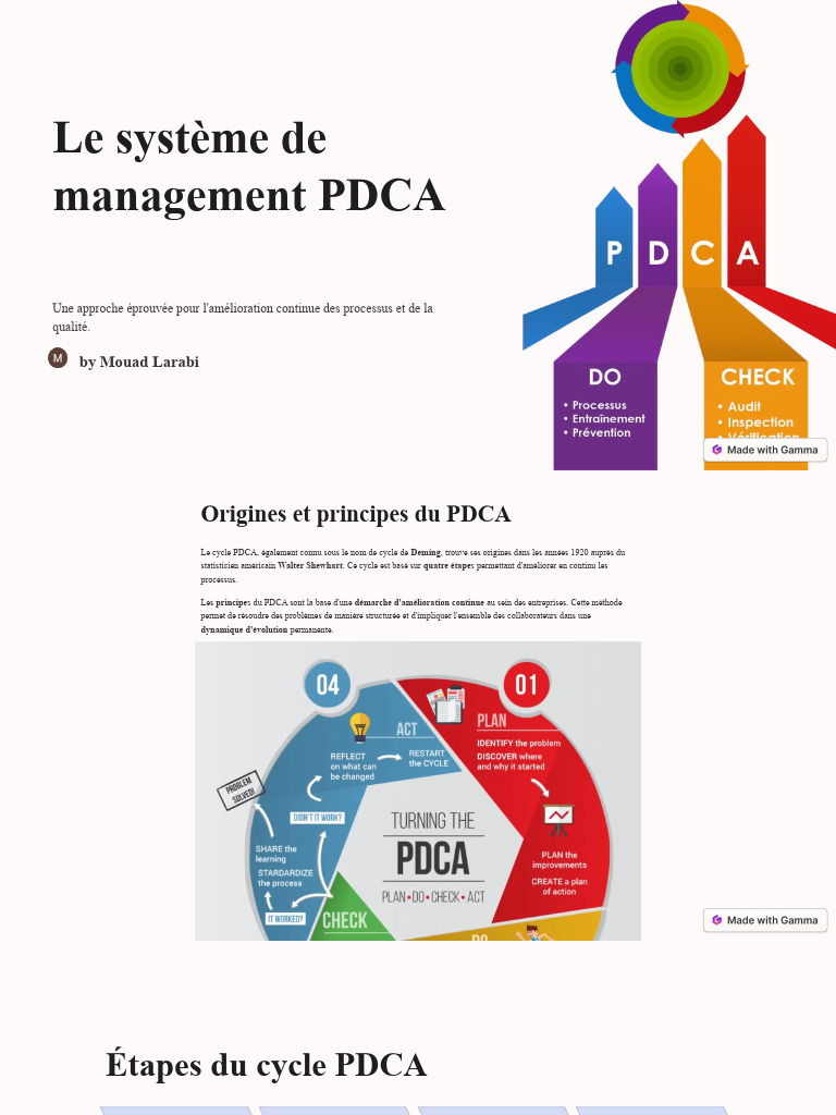 Cycle PDCA : Guide d'Amélioration Continue | PDF | Business