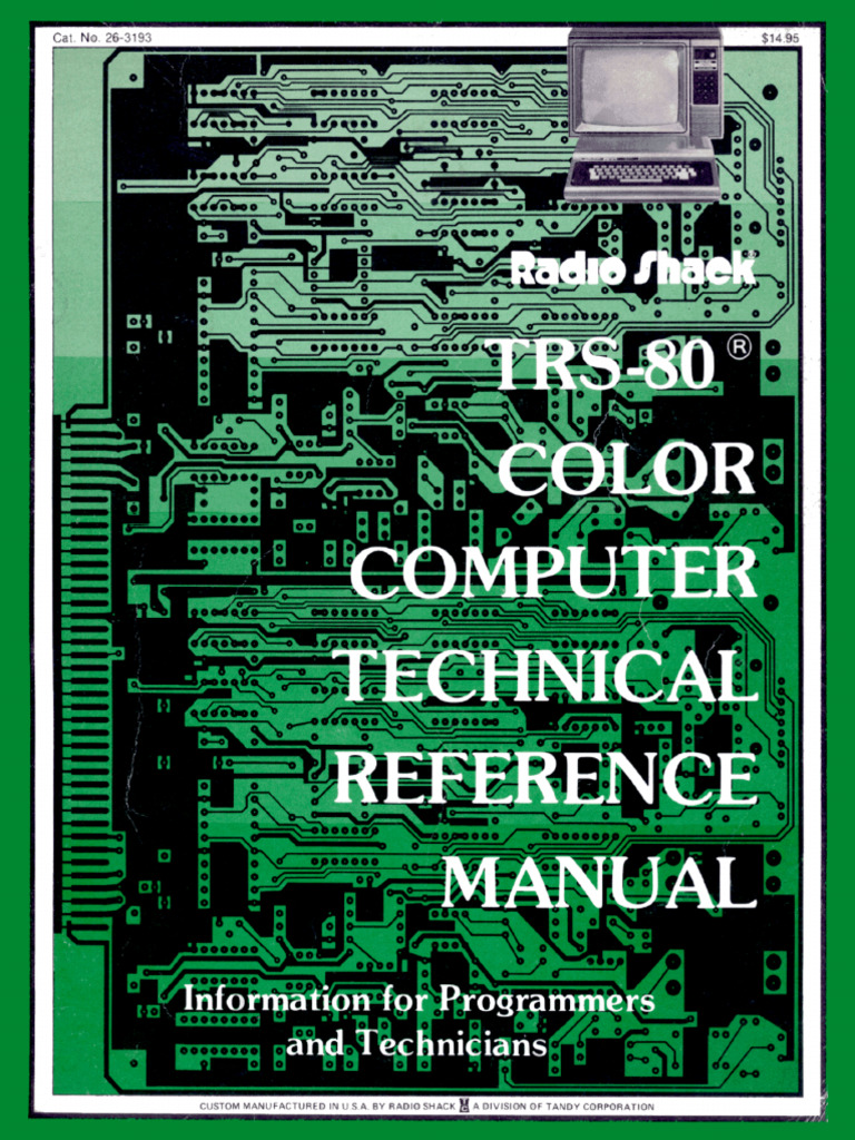Color Computer Technical Reference Manual (Tandy) | PDF