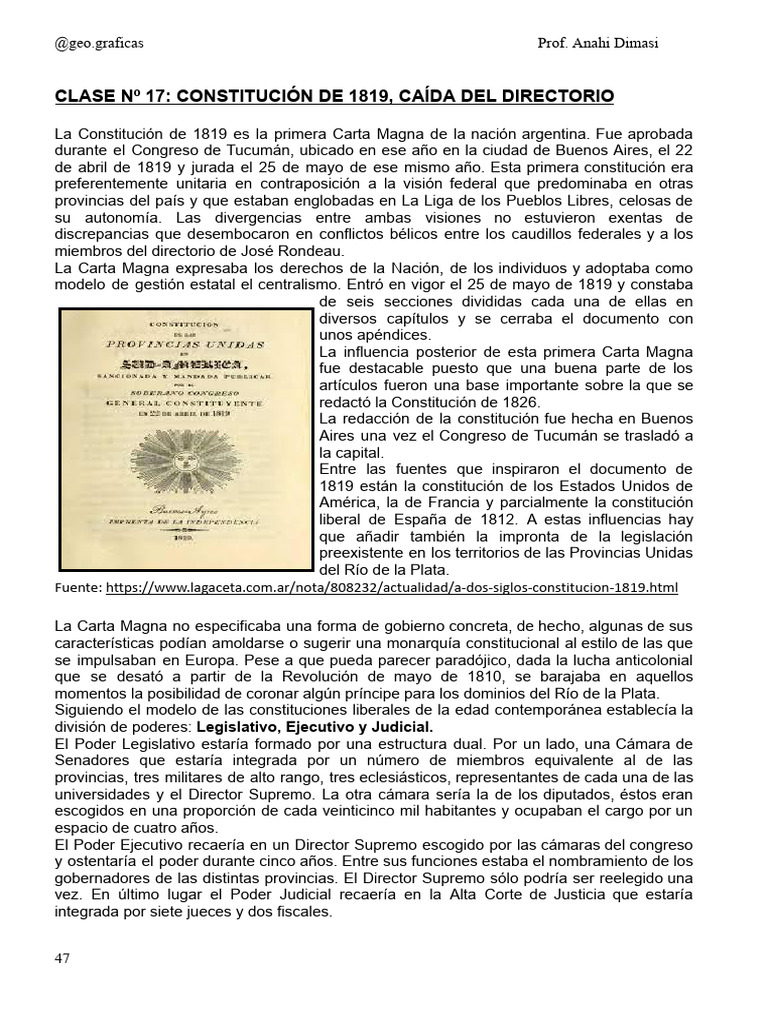 Constitucion 1819 | PDF | Gobierno