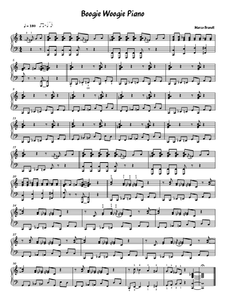 Boogie Woogie Piano Pdf