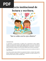 Proyecto Institucional de Lectura y Escritura 2021
