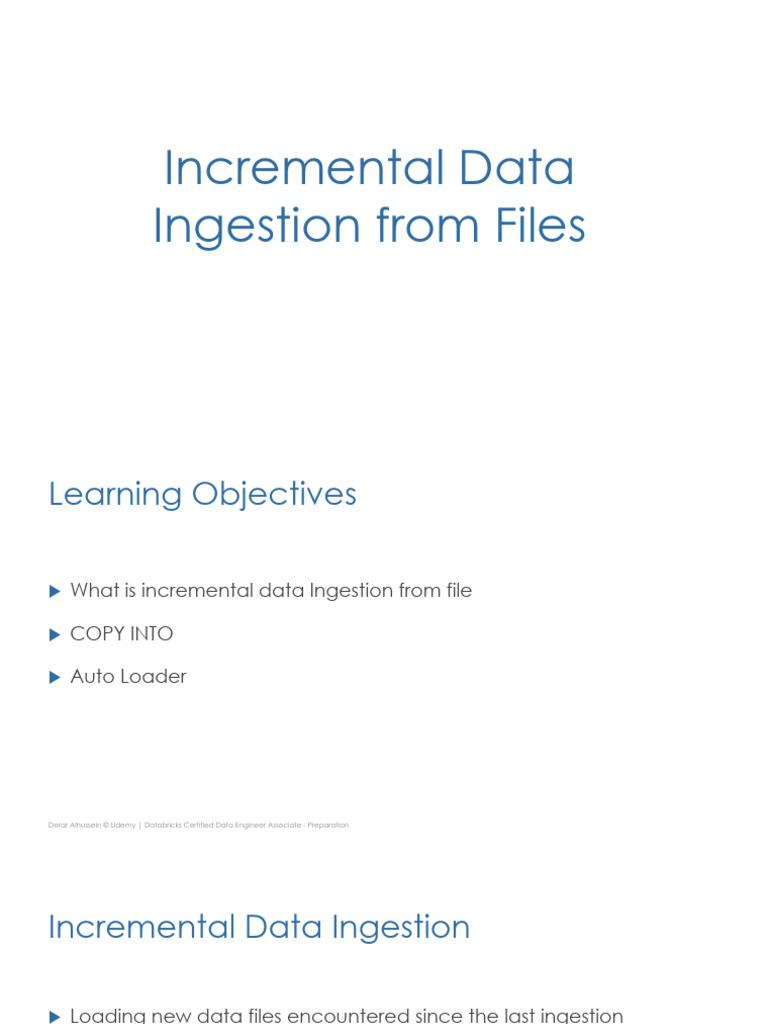Incremental Data Ingestion in Databricks | PDF | Information Technology ...