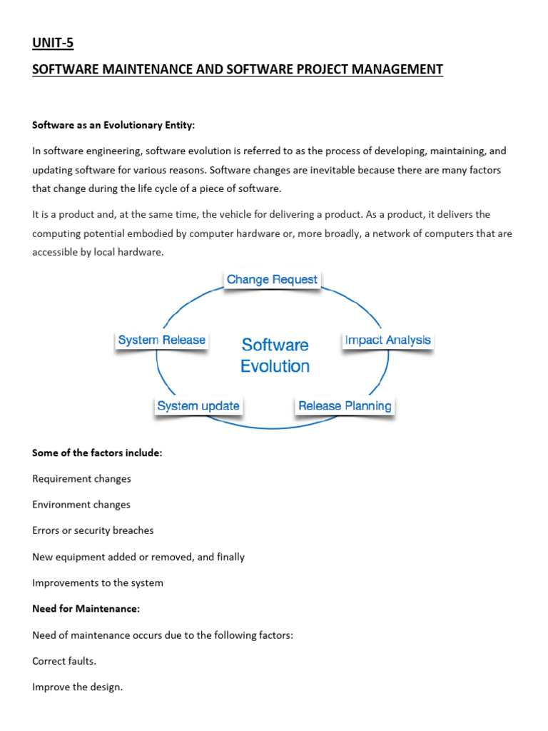 Software Maintenance Essentials Explained | PDF | Version Control ...