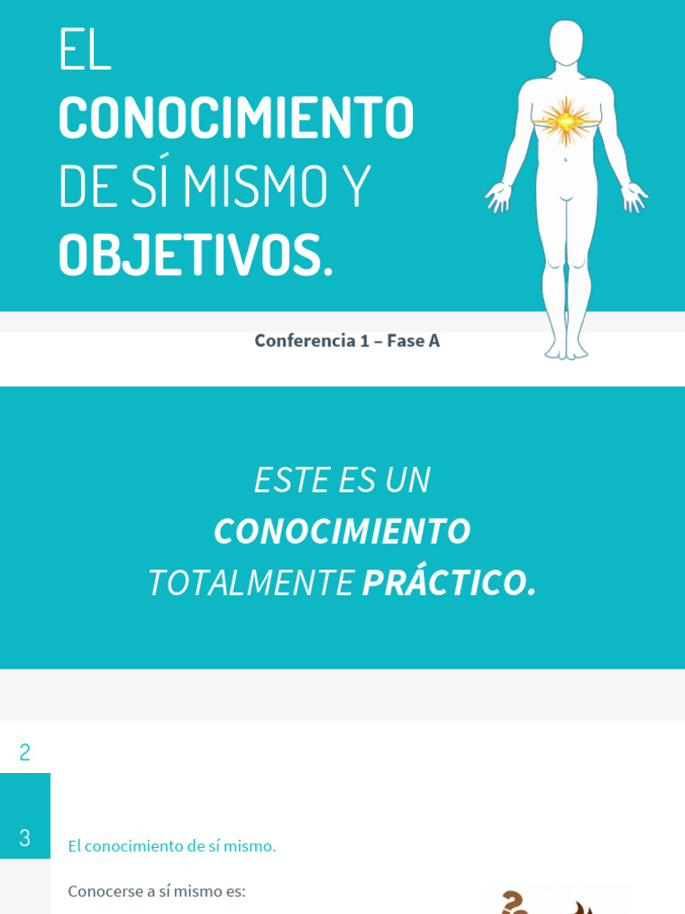 Conocimiento de Sí Mismo y Objetivos | PDF | Conocimiento | Alma