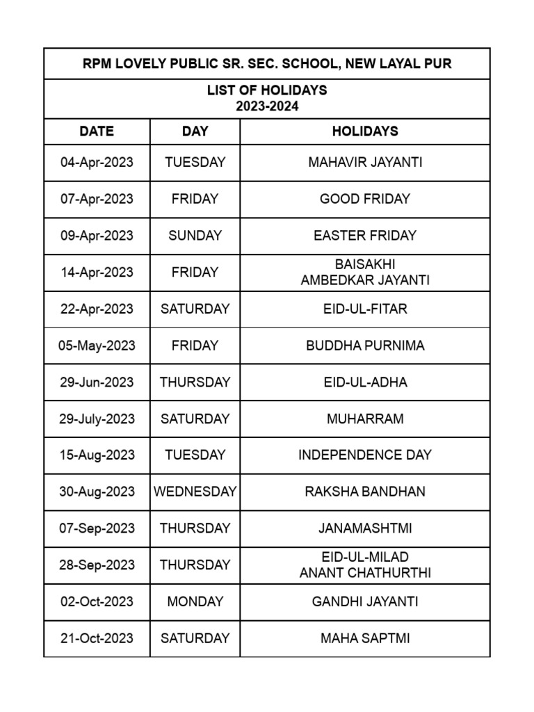 list-of-holidays-pdf